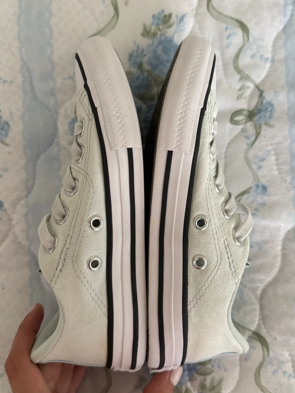 Converse Kids Low Top Sneakers in Pale Mint